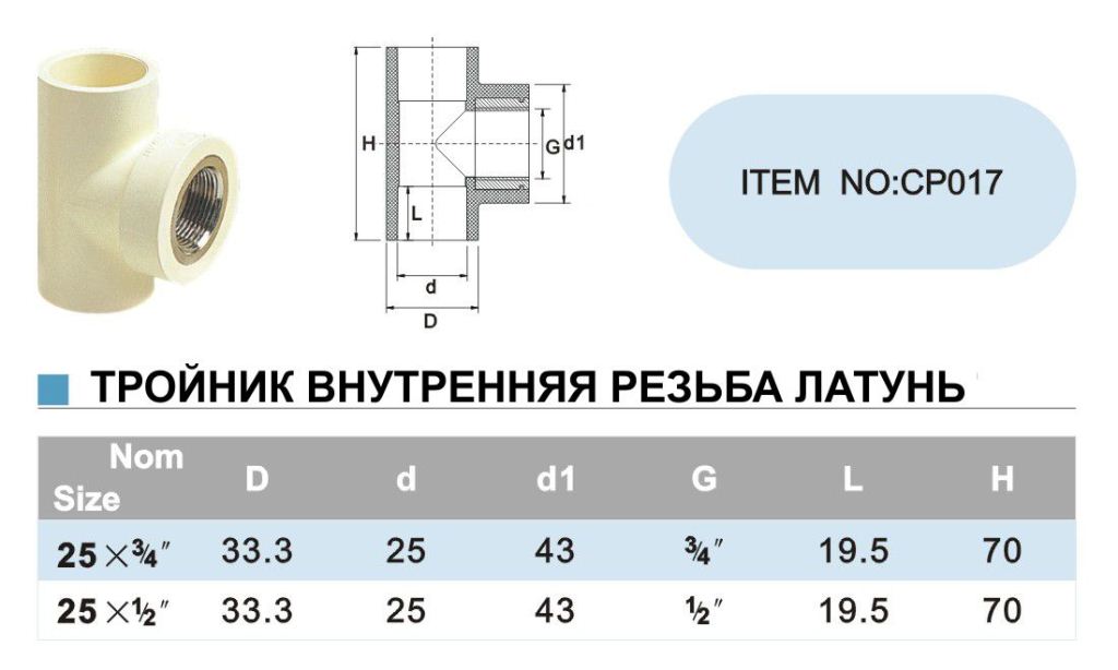 Тройник диаметры. Тройник ПП 75 на 1 дюйм резьба. Тройник полипропиленовый, диаметр 20 мм. ПВХ тройник на 20 внутренняя резьба. Тройник ПП 50 наружный диаметр.