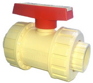Кран шаровой разборный ХПВХ для холодного и горячего водоснабжения,d  25 мм, PN 16
